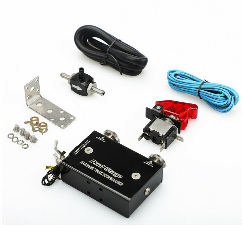 Car SUV Dual Stage Electronic Turbo Boost Controller PSI Turbocharger Switch Kit