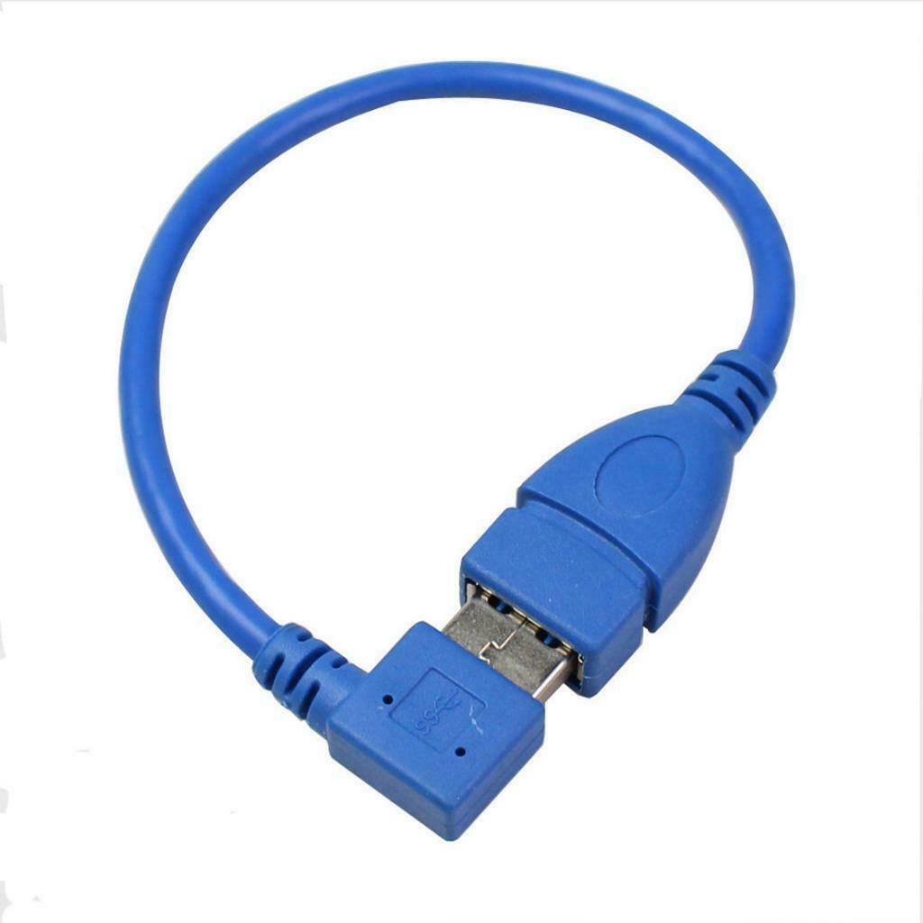 USB 3.0 Extension Cable Left & Right Angle 90 degree A Male to Female Cable