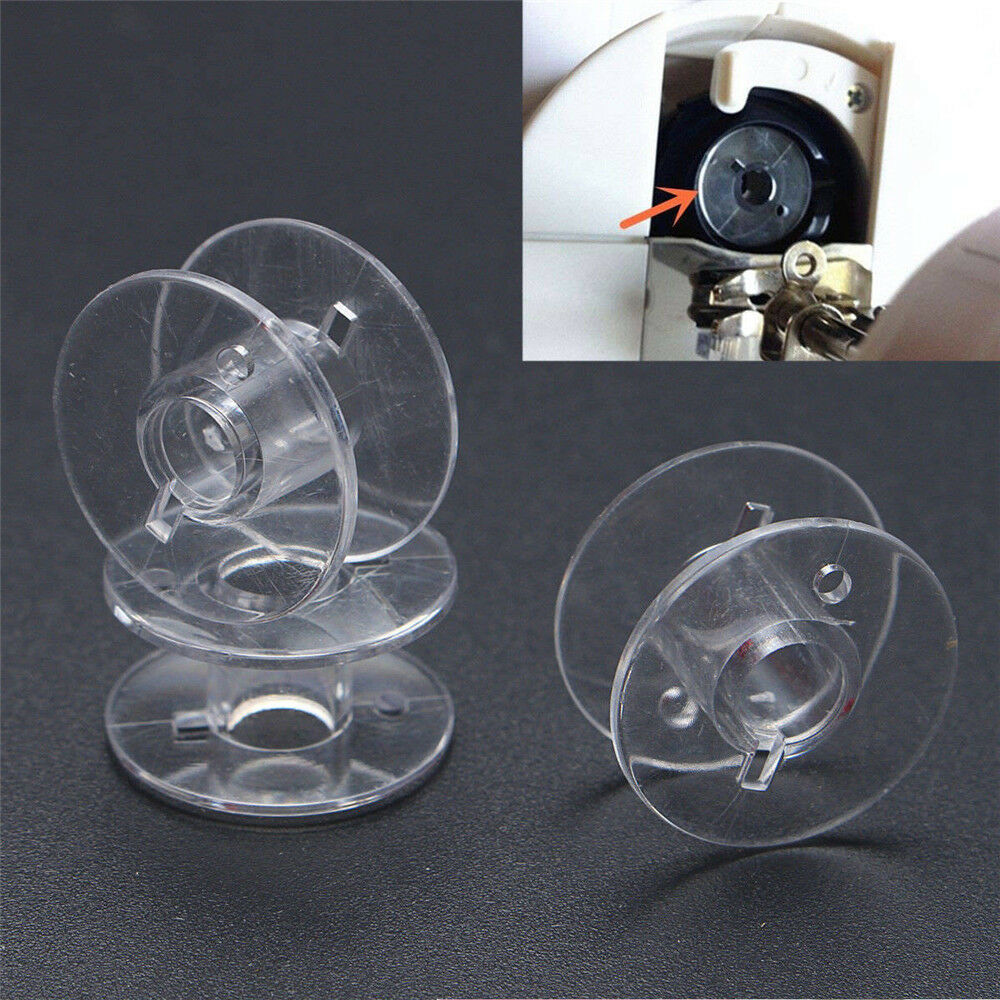 20Pcs Plastic Sewing Machine Empty Bobbins Spool Tool for Brother Janome Singer
