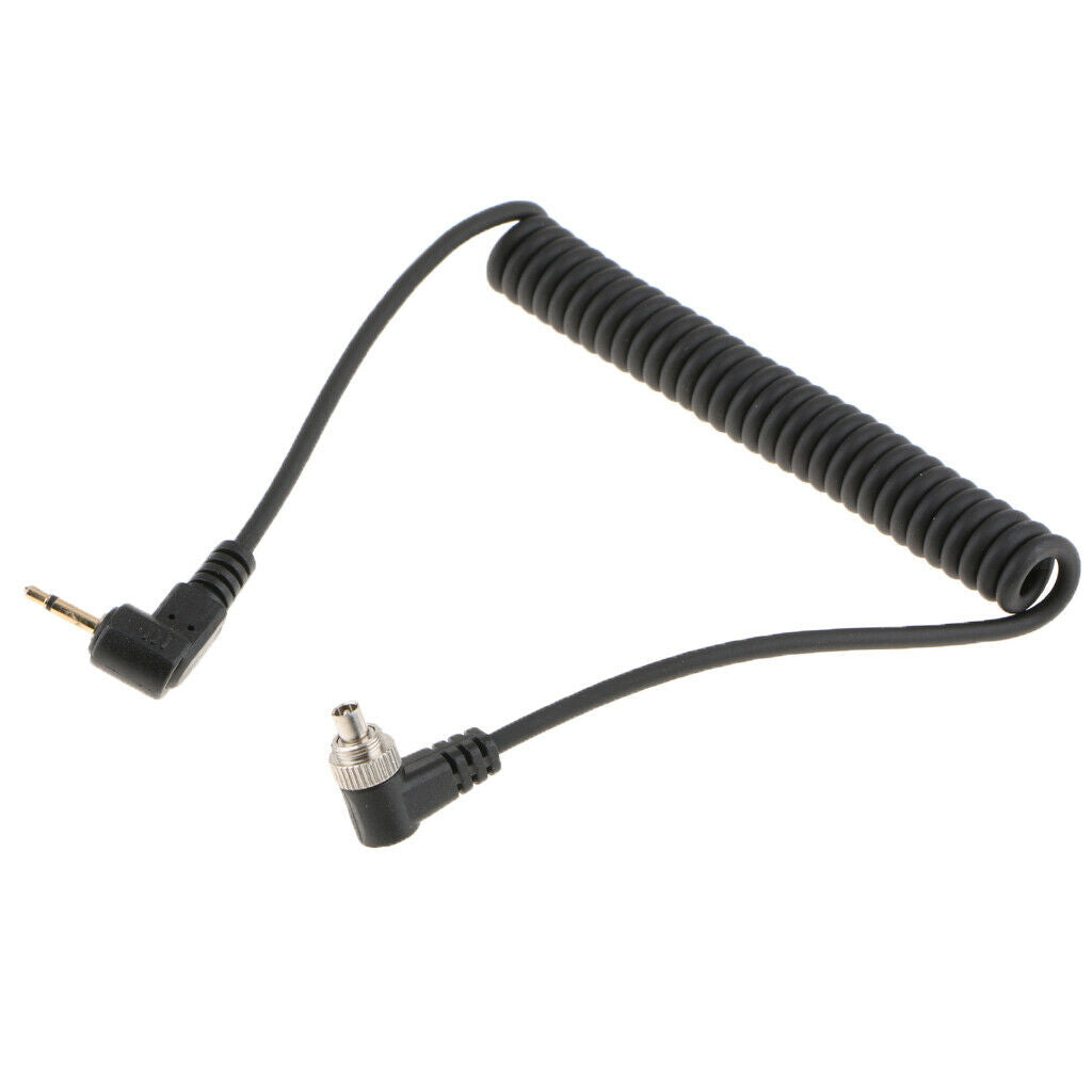 2.5mm Cord Camera PC Sync   Lock Cable Screw To Male Flash Plug