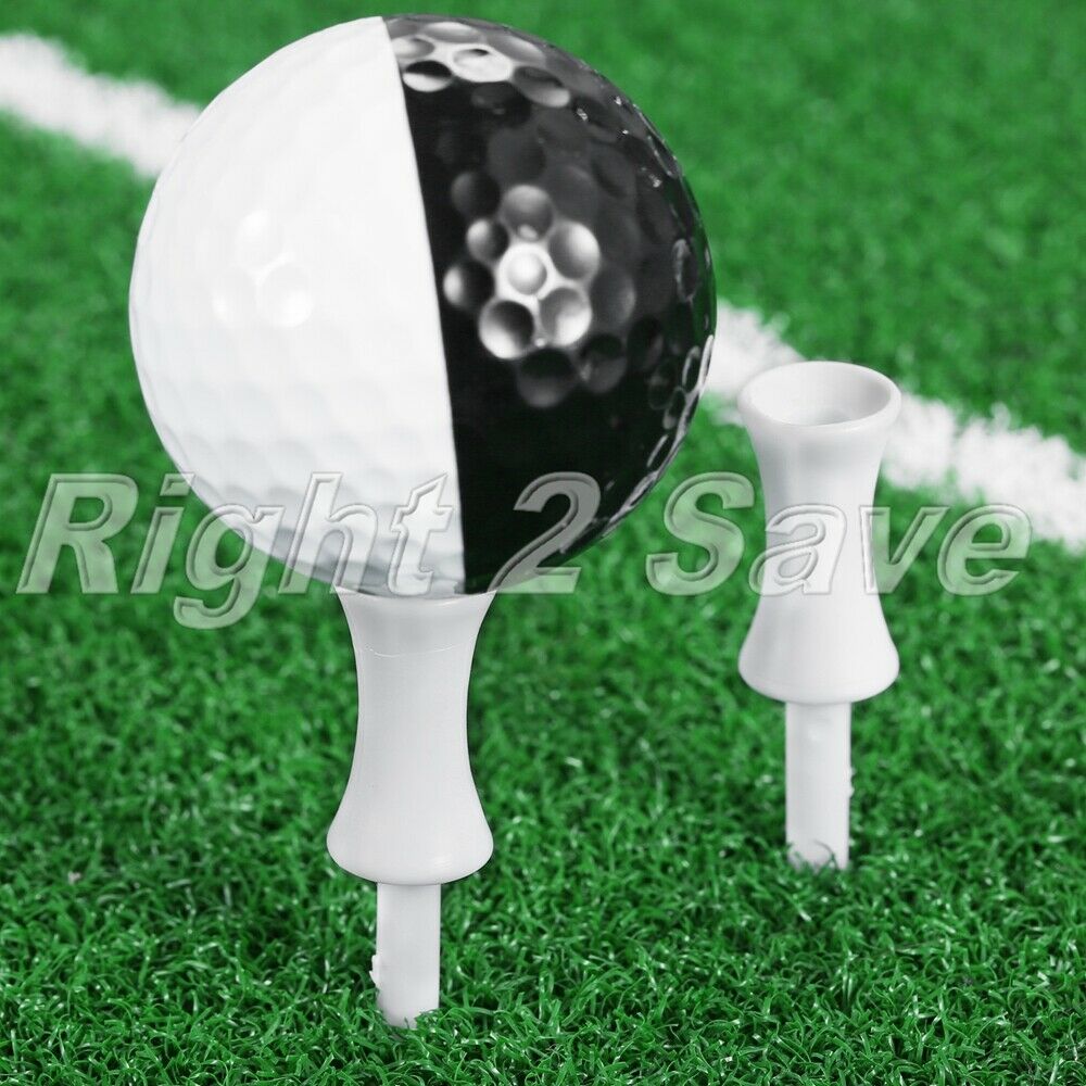 54mm 100Pcs Plastic Step Down Golf Tees Graduated Castle Tee Aid Tool Training