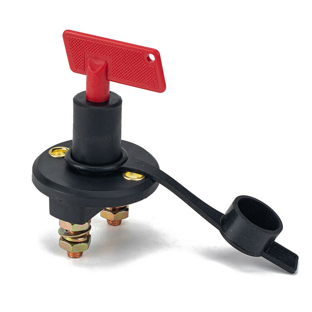 200A Car Battery Disconnect Kill Cut Off Switch + 2 Keys + Wire Lugs Set @