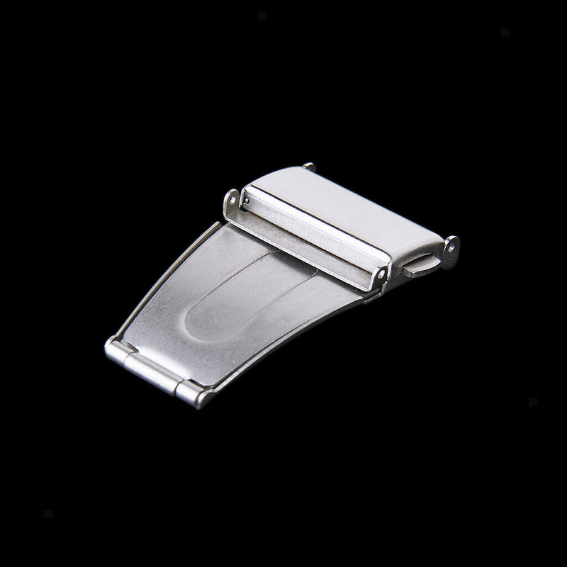 17mm Stainless Steel Double Deployment Clasp Buckle For Watch Band Strap