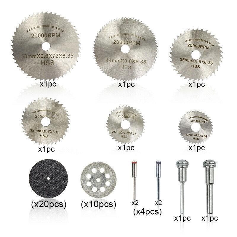 42-Piece Electric Grinder Set Metal Knives, Electric Tools, Rotary Knives