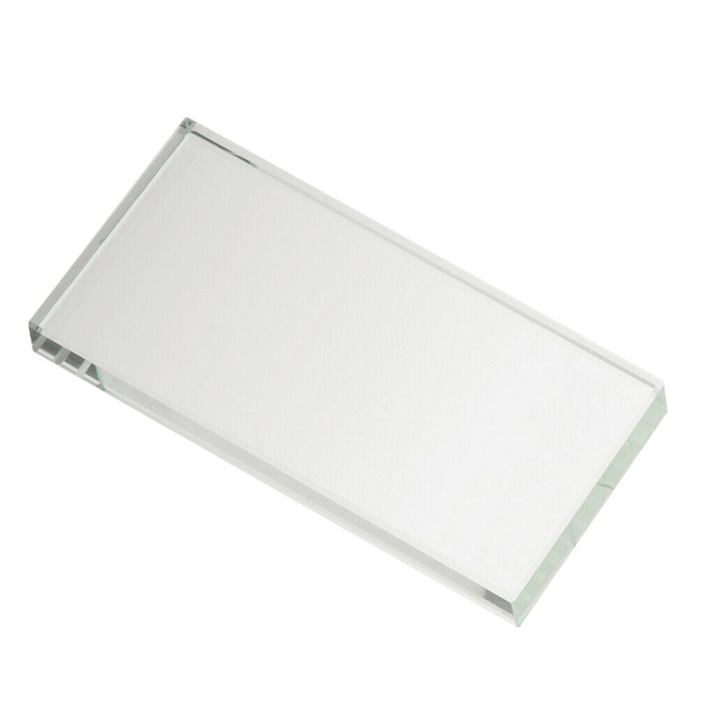 Rectangle Individual Eyelash Extension Tray Glass Pallet Lash Glue Holder