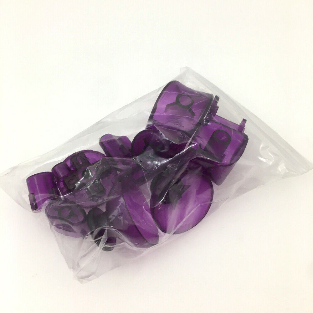 Full Clear Purple ABXYZ/L R Buttons+ThumbSticks D-pad for Nintendo Gamecube NGC