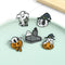 5 Pack Halloween Brooch Pins Set Badges for Clothes Schoolbag Jackets Decor
