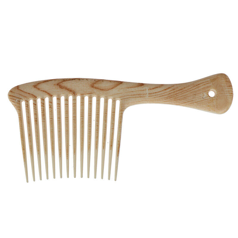 1X Large Wide Tooth Comb Hair Detangling Hairdressing Rake Comb Suitable  .l8