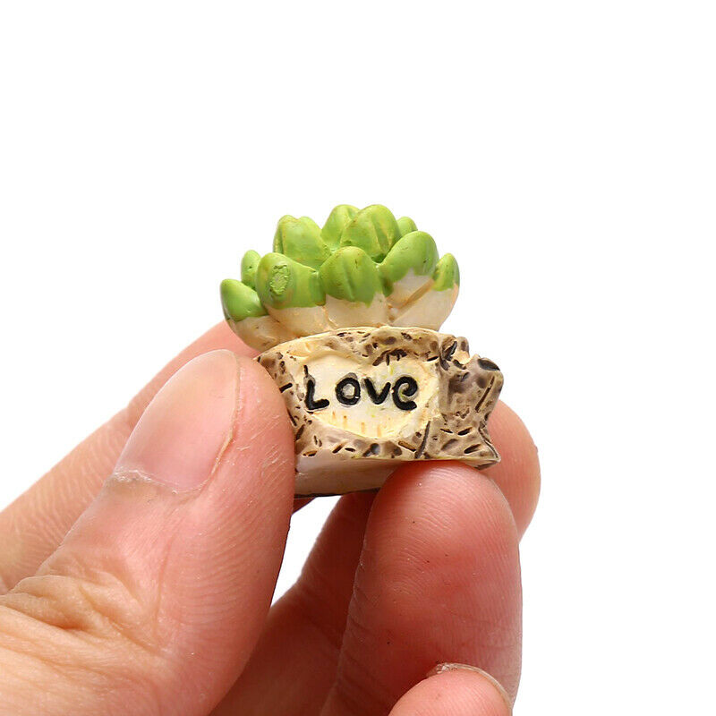 Lifelike Mini Artificial Fleshy Cactus Plant Landscape Decorative Potted .l8