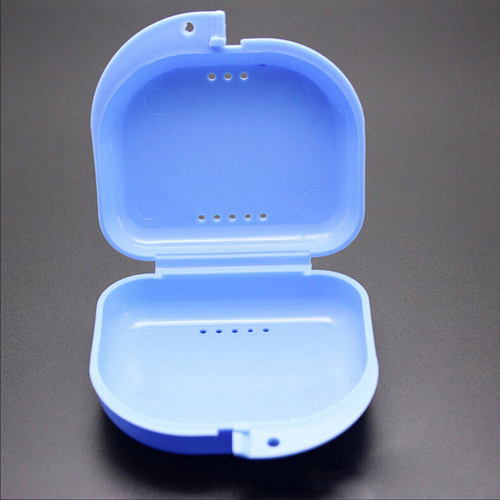 Dental Orthodontic Retainer Denture Storage Case Mouthguard Container Tra.l8