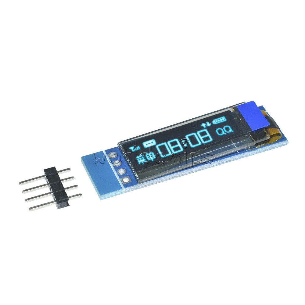 10PCS Lot 0.91"Inch 128x32 IIC I2C OLED LCD Display Module 3.3V 5V For  Arduino