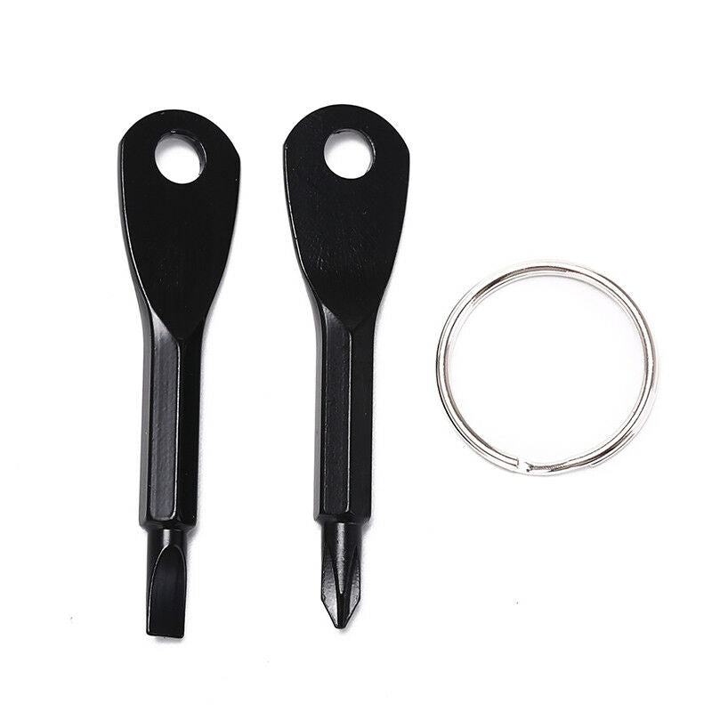2Pcs Multi Tool Key Ring Screwdriver Outdoor Pocket Tool Set With Keychai.l8