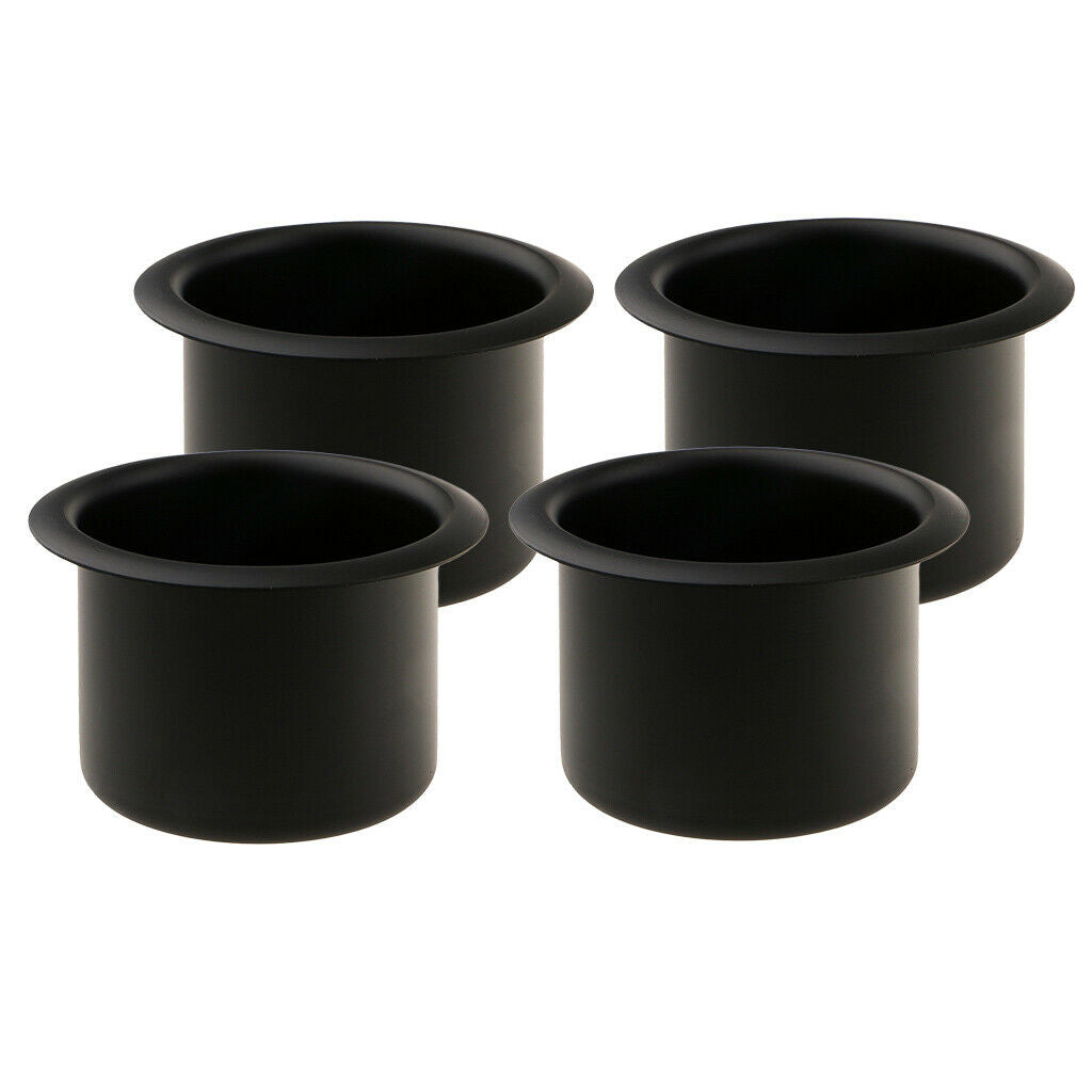 4 Pcs  Boat Aluminum Alloy Cup Drink Insert Holder Boat Marine Pontoon Universal