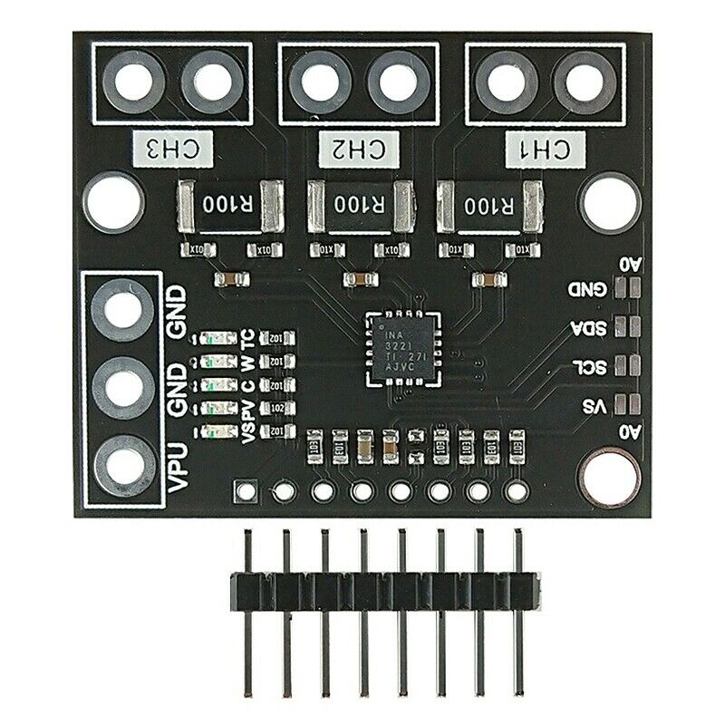 I2C SMBUS INA3221 Triple-Channel Shunt Current Power Supply Voltage Monitor SeH3