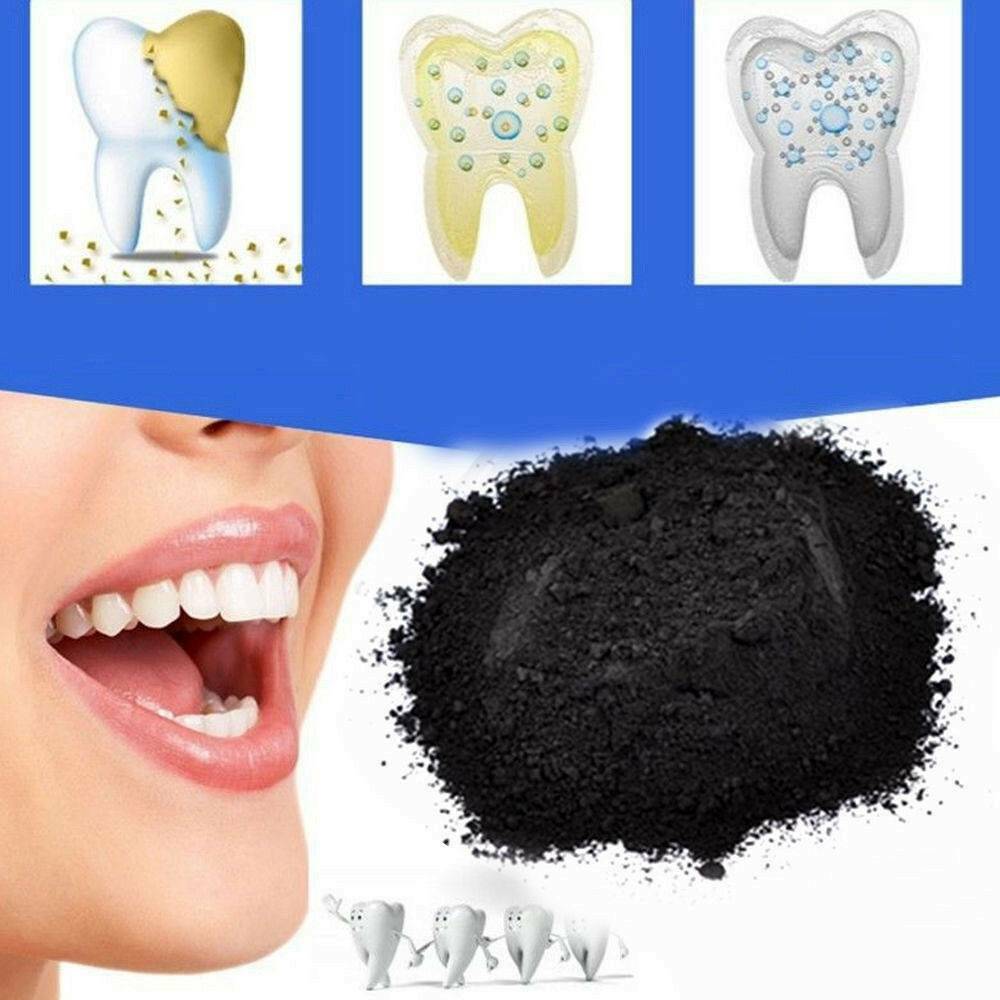 Activated Charcoal Powder Natural Organic Black Teeth Whitening Toothpaste NEW !