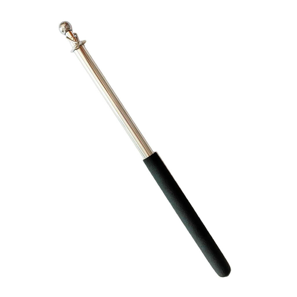 Extendable Stainless Steel Flagpole Telescopic Guide Pole Carp Flagpole 1m