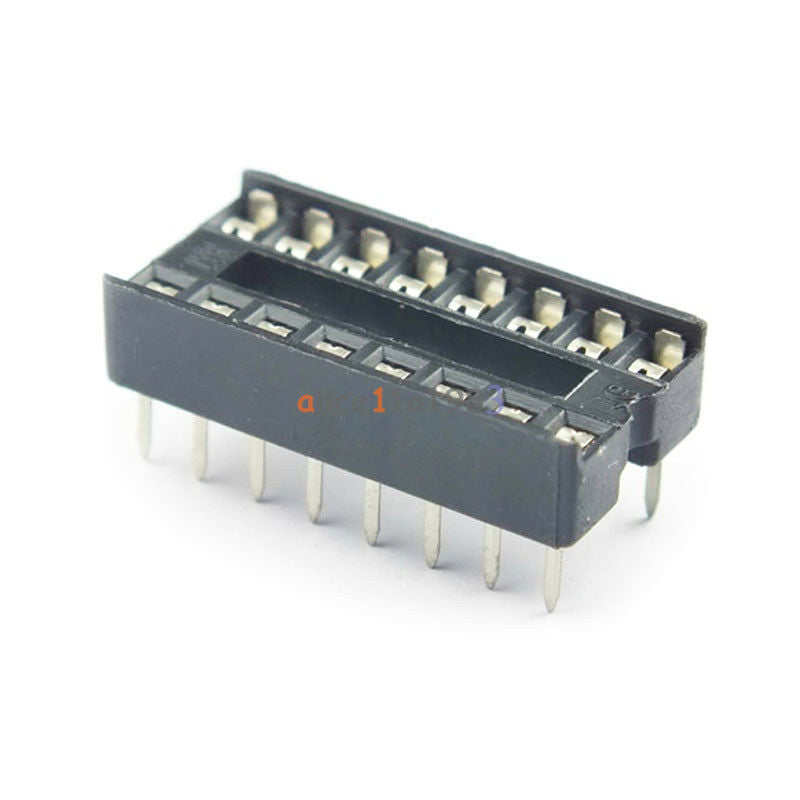20PCS 16pin DIP IC Socket Adaptor Solder Type Socket Pitch Dual Wipe Contact