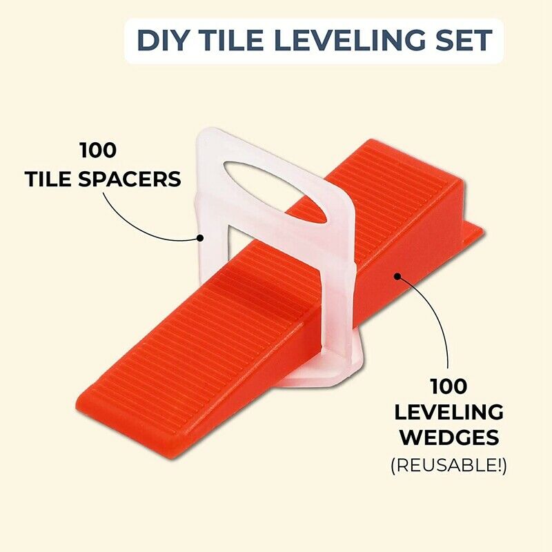 Tile Leveling System DIY Tiles Leveler Sp Includes 100 Pieces Leveling Sp ClipT8