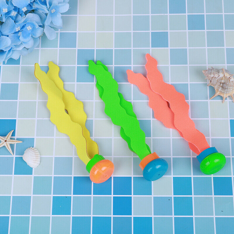 3pcs Children Diving Swimming Colorful Pool Sink Training Diving Seaweed .l8