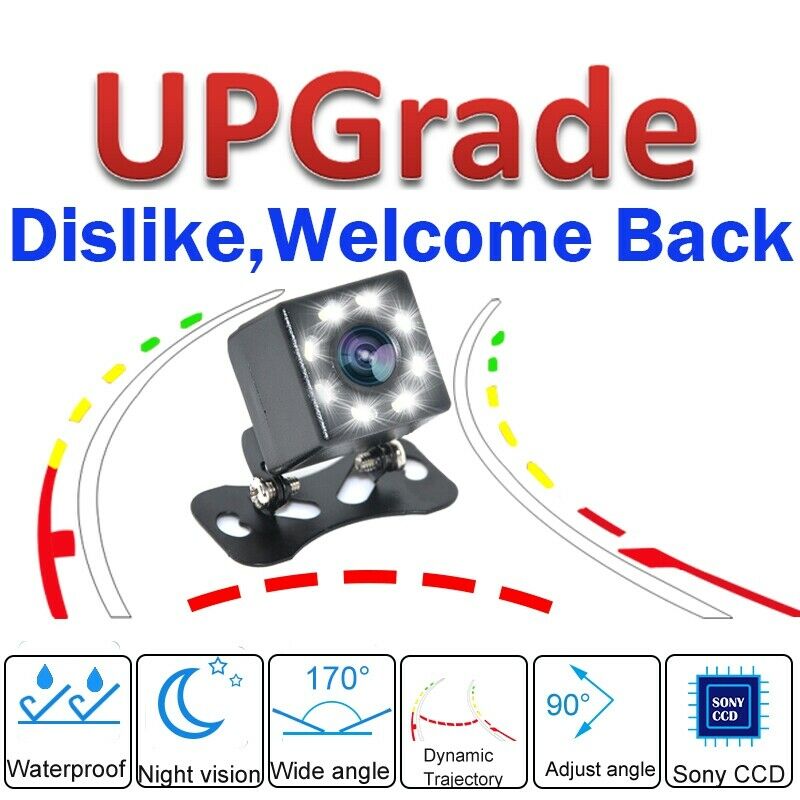 Intelligent Dynamic Trajectory Tracks Rear View Camera Rearview Reverse BackupU3