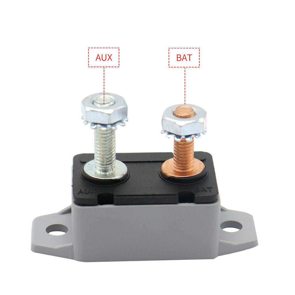 12V  /  24V   Circuit   Breaker  &  Cover   Dual   Battery   Fuse    Auto