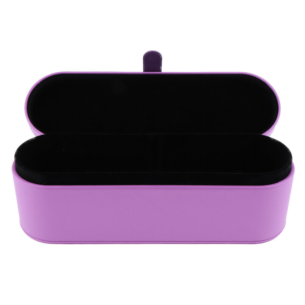 Purple Leather Travel Storage Case Gift Box For Dyson Supersonic Hair Dryer
