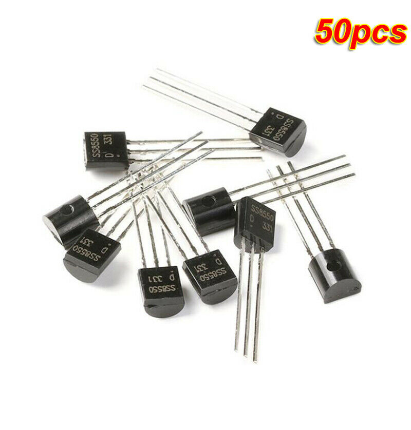 50pcs DIP Transistors Triode SS8550 Double S high current TO-92 semiconductor