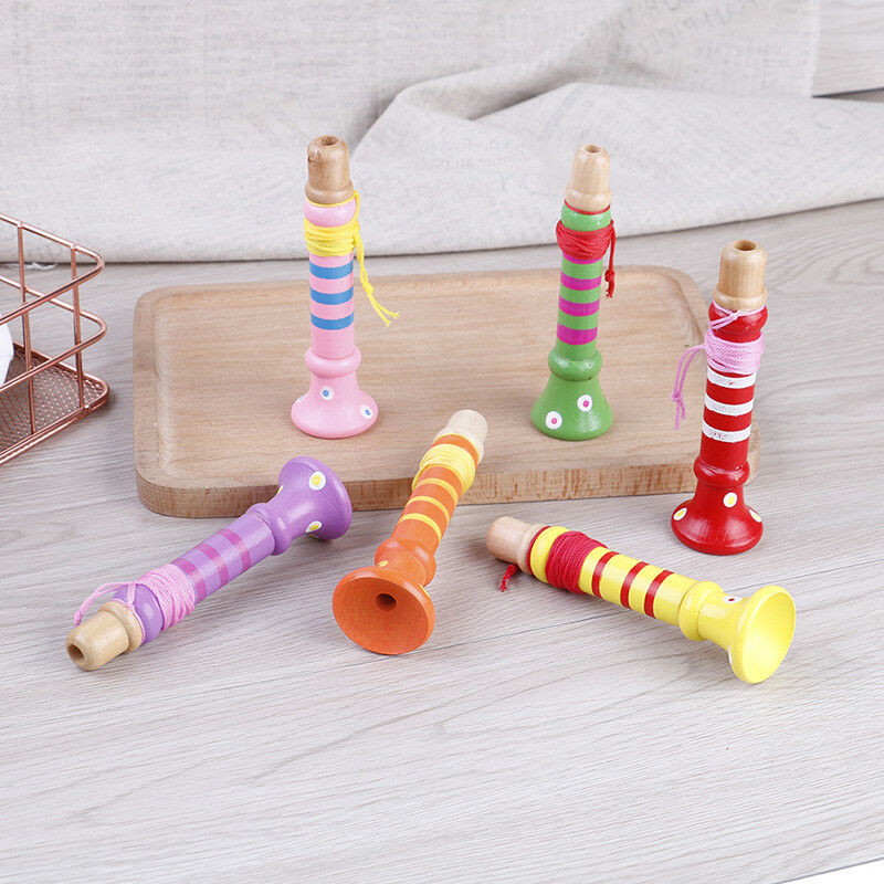 Baby wooden flute whistle toys educational toys kids musical instrumen.l8