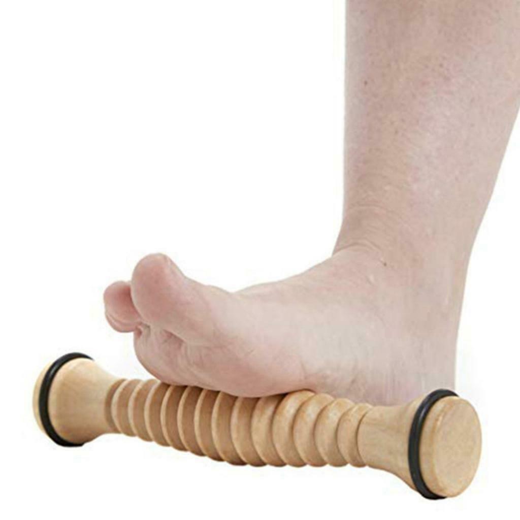 Wood Foot Roller Massager Deep Tissue Massage Relaxation Relieve Foot Pain