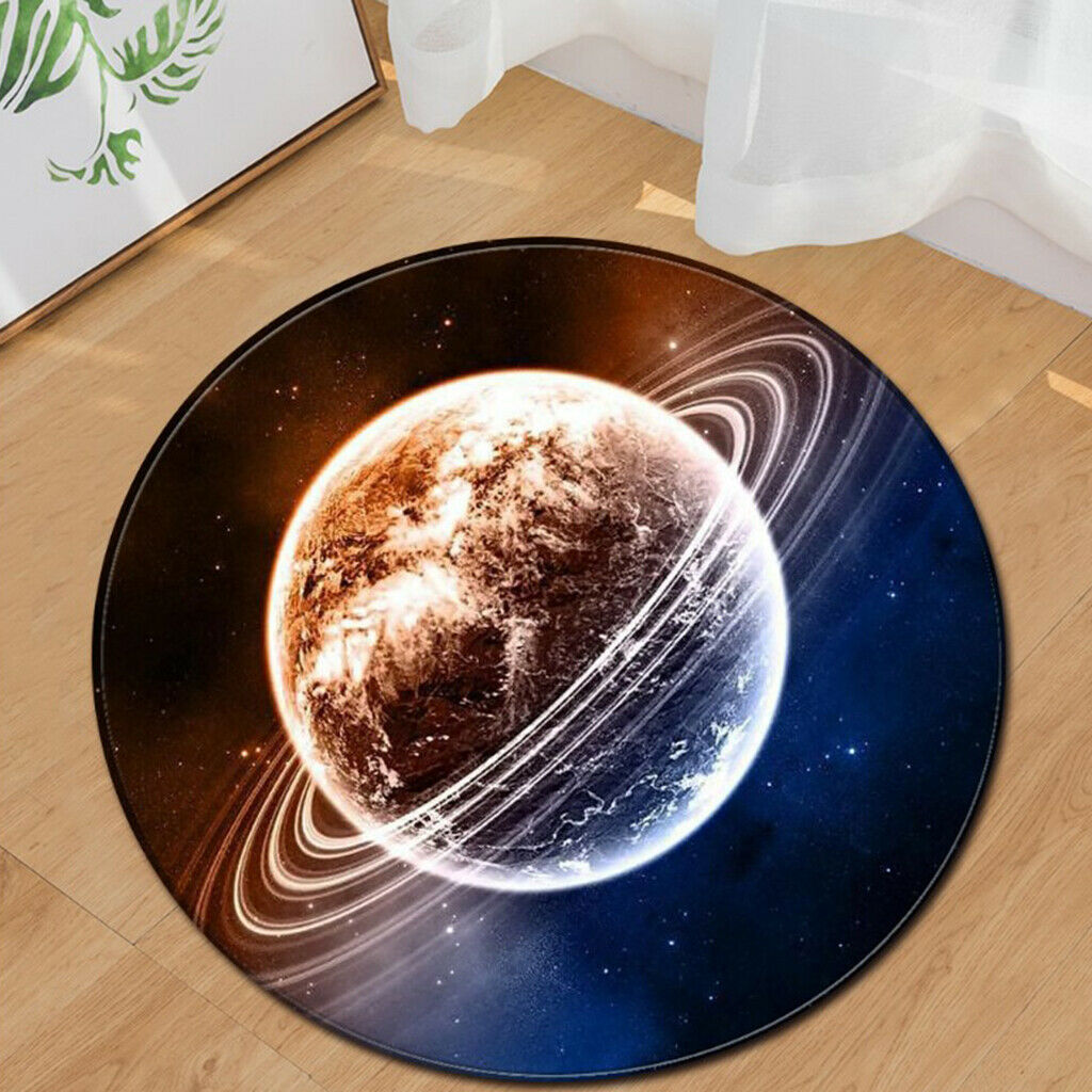 Colorful Round Carpet Rug Comfortable Nonslip for Living Room Bedroom and Kids