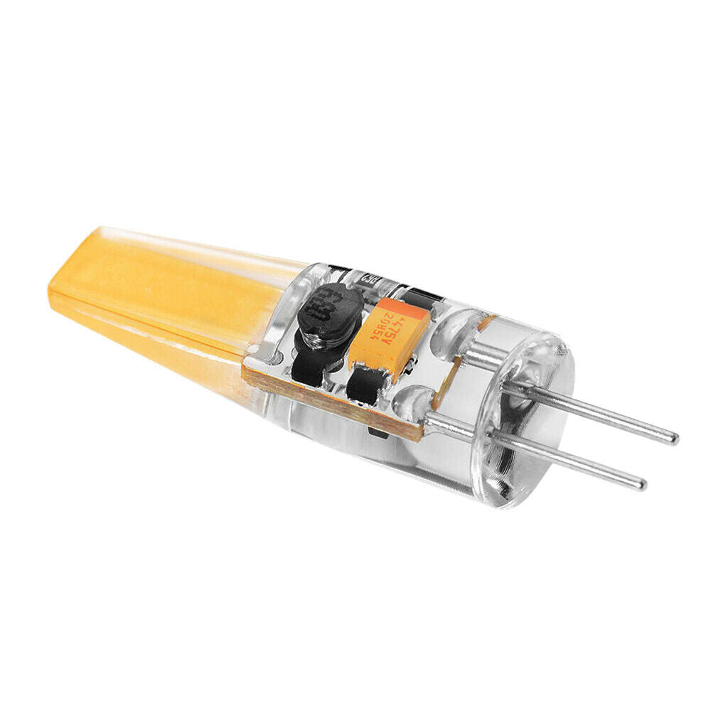 5 Pcs G4 3W Dimmable COB LED Light Bulb   12V Crystal Silicone Lamp 38MM