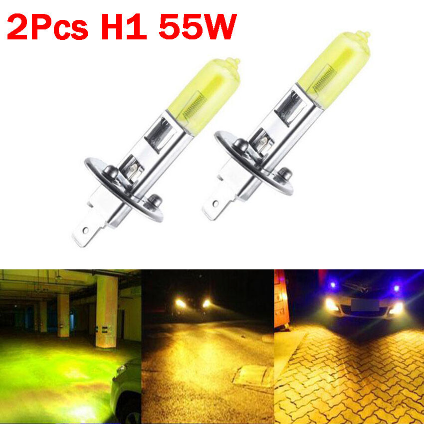 2 X H1 55W Xenon HID bulbs LED Headlight Kit Beam Bulbs Driving Running Light