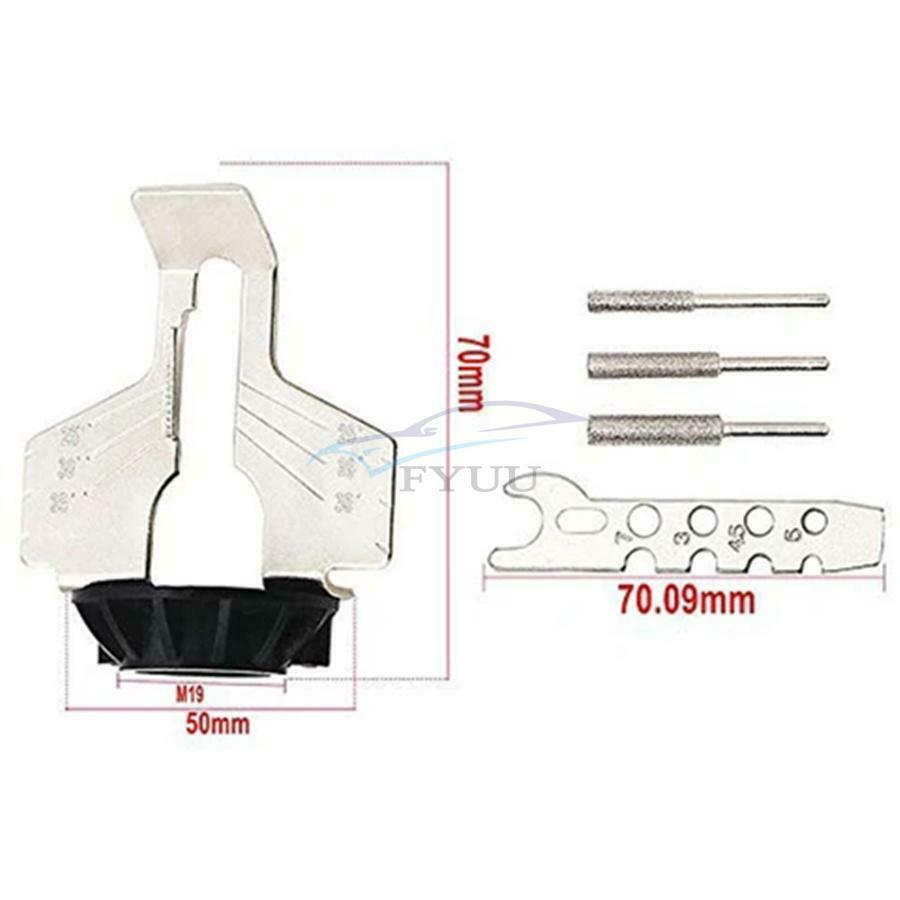 For Saw Chains 1 Set 70mm High Speed Steel Chainsaw Sharpener Attachment Kit