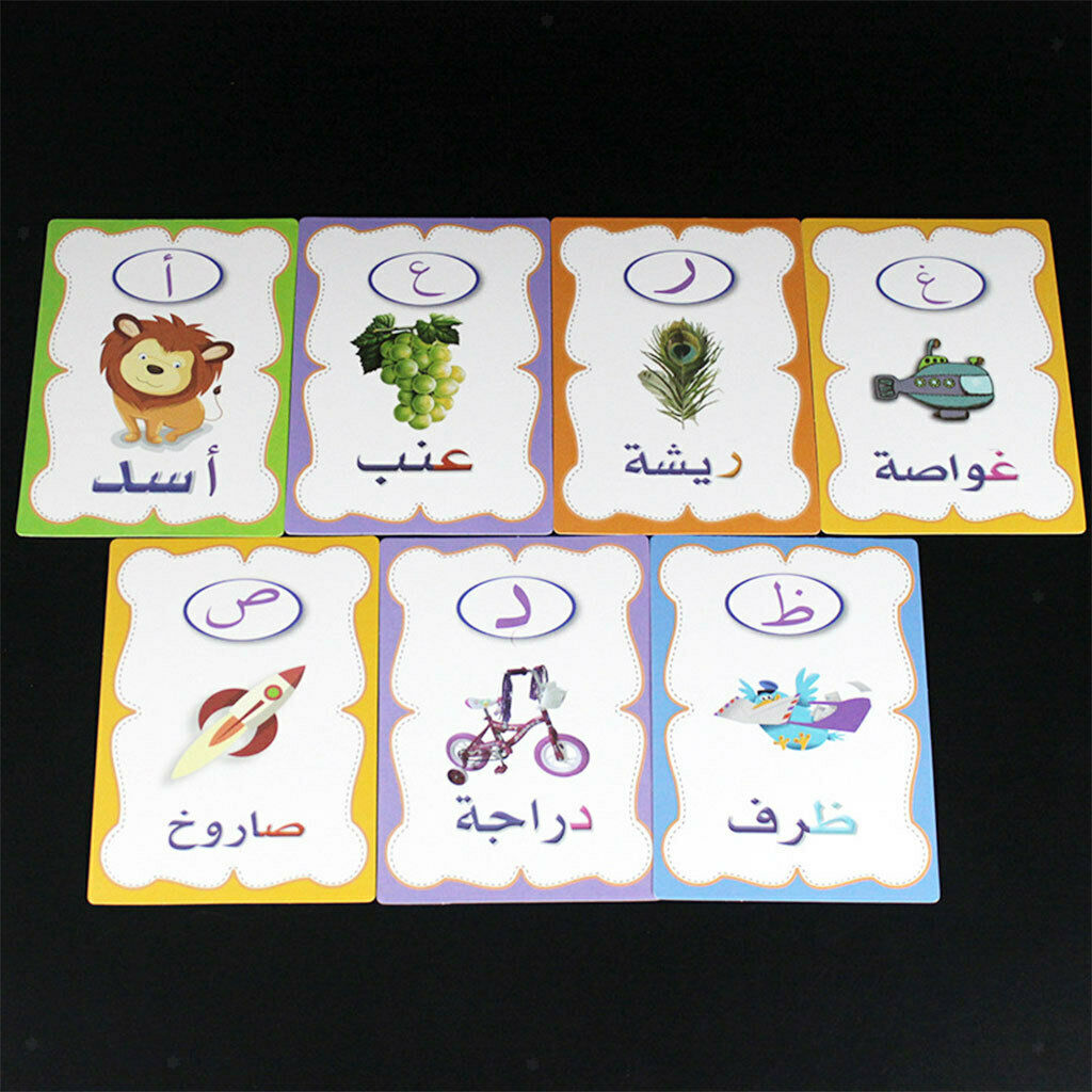 28Pcs Alphabet Flashcards for Early Reading Comprehension Practice Kids