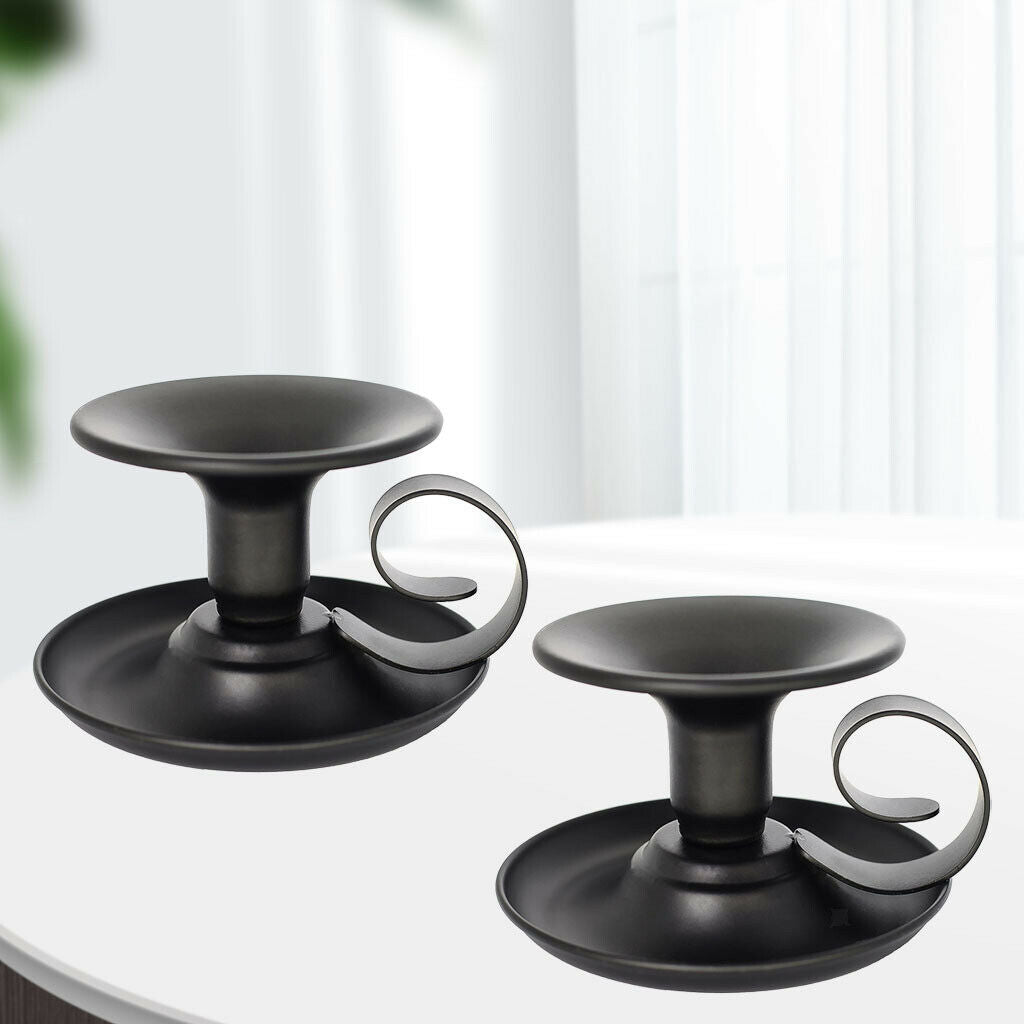 2Pcs Simple Candle Holder Candlestick Holders Home Centerpieces Decor Gift