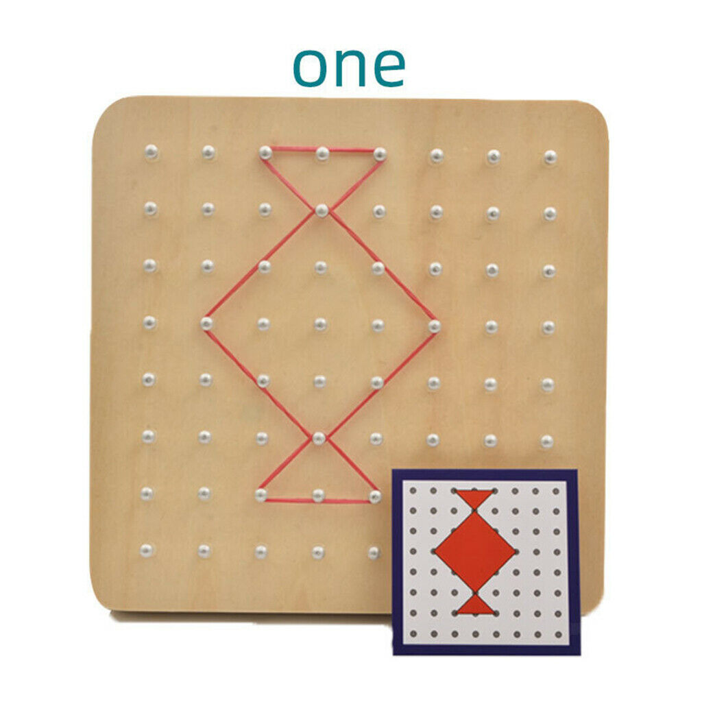Nail Board Wooden Geoboard Space Imagination Developments Educational Toys