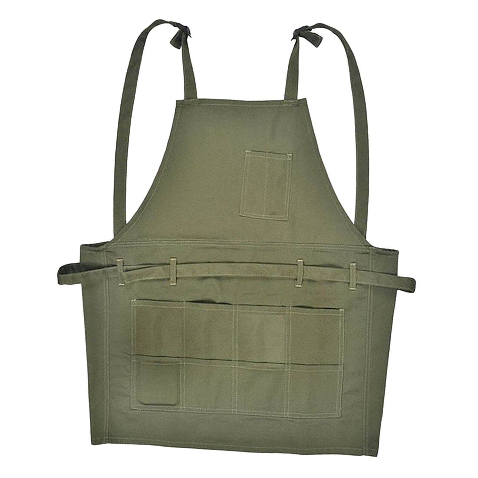 Canvas Bib Apron with Strap for Crafting Artist Teacher Chef Cook Painter