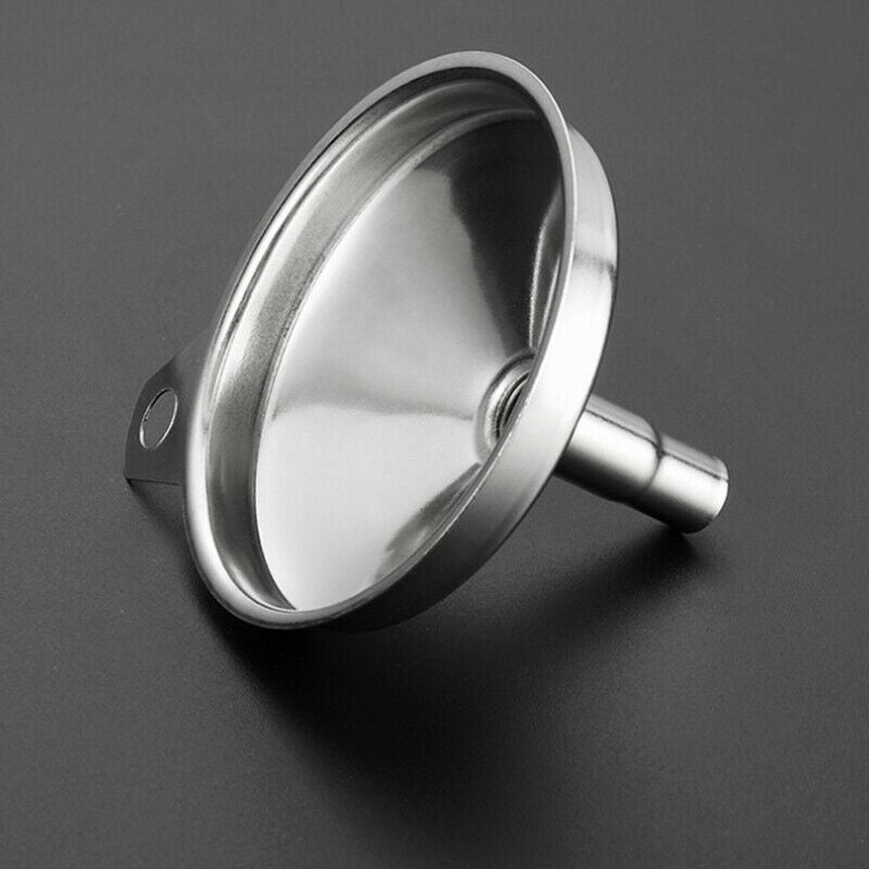 1pc Funnel Stainless Steel Filling Hip Flask Beer Liquid Oil Tools Small Mou KX