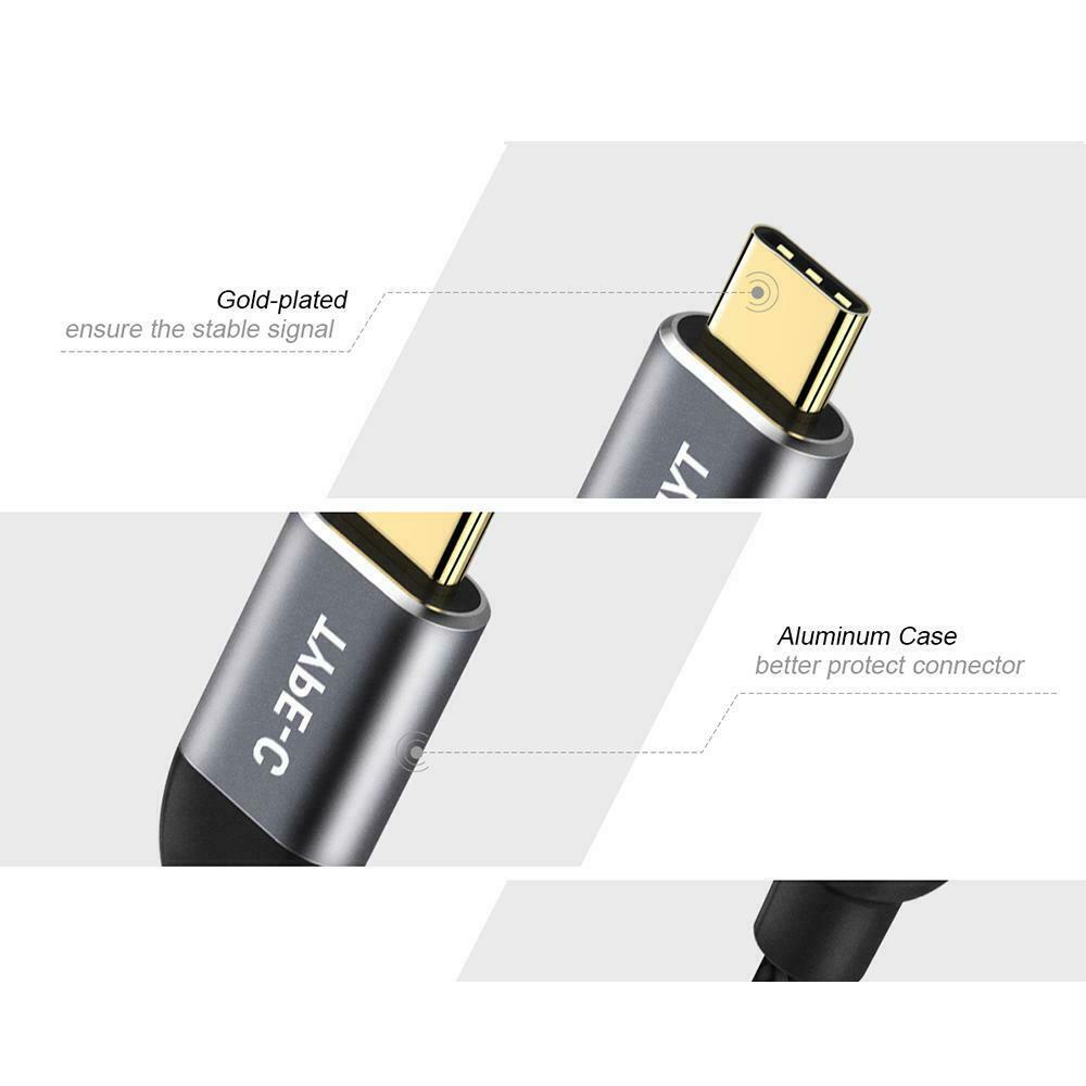 Type-C USB C to HDMI Adapter 4K Cable 4K@30Hz Compatible with MacBook Pro