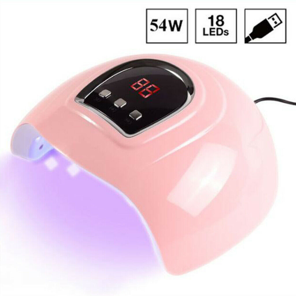54W Mini Nail Dryer UV Lamp USB Portable Pro Curing Light Manicure Machine