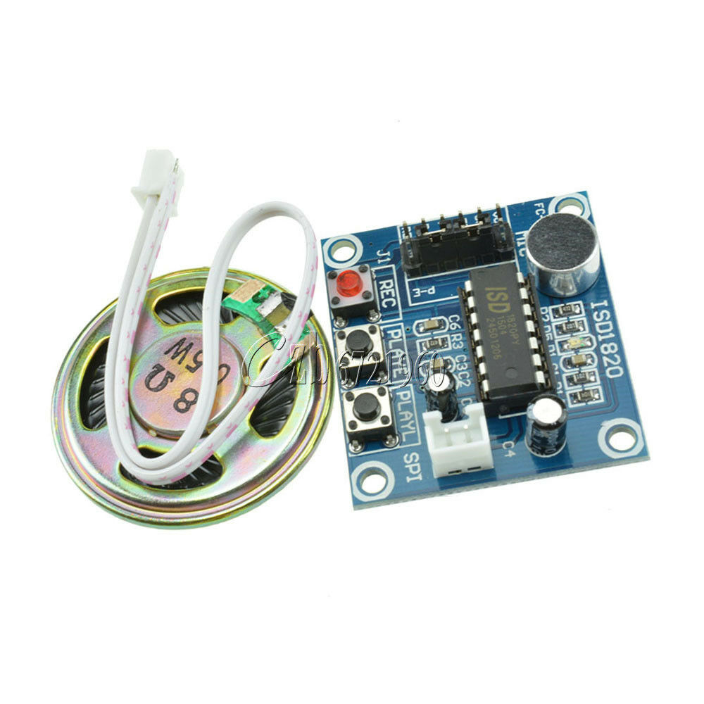 2pcs Loudspeaker+ISD1820 Sound Voice Recording Playback Module Mic Sound Audio