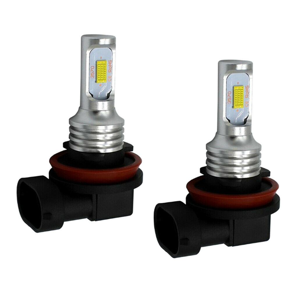 2 Pcs Mini 1700-1800K DC12-24V Car Foglight Bulbs Conversion Kit H8/H11-3570