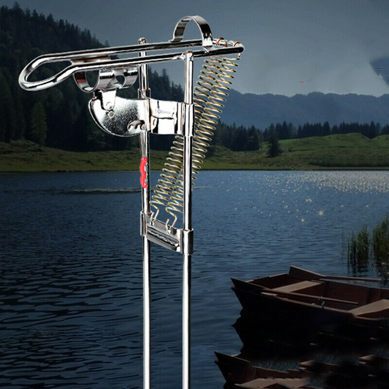 Fishing Rod Holder Spring Automatic Full Adjustable Folding Fishing AccessorBDA