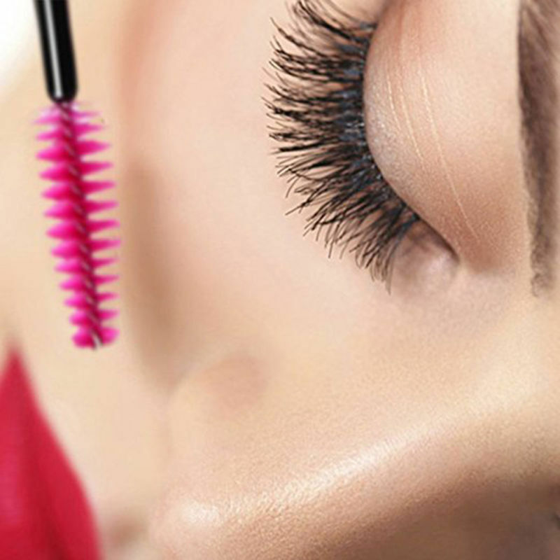 100PCS Disposable Lash Eyelash Micro Brush Mascara Wands Applicator Makeup Tool