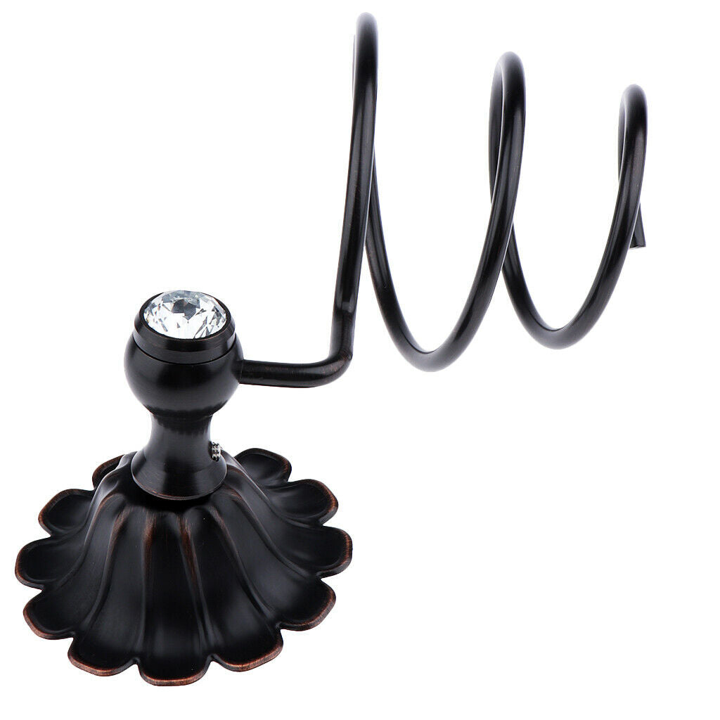 Hair Dryer Storage Organizer Rack Holder Hanger Wall Mounted Bathroom Use -
