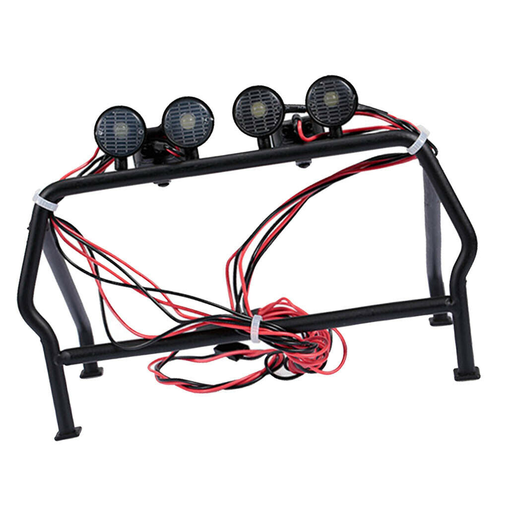 RC Car Truck Roof 6 LED Light Rack 1:10 RC Crawler