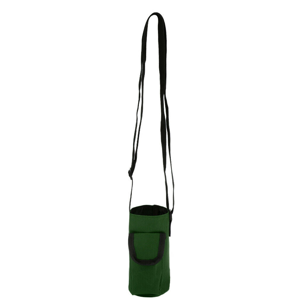 Waterproof Water Bottle Holder Carrier Pouch Sleeve with Pocket Army Green