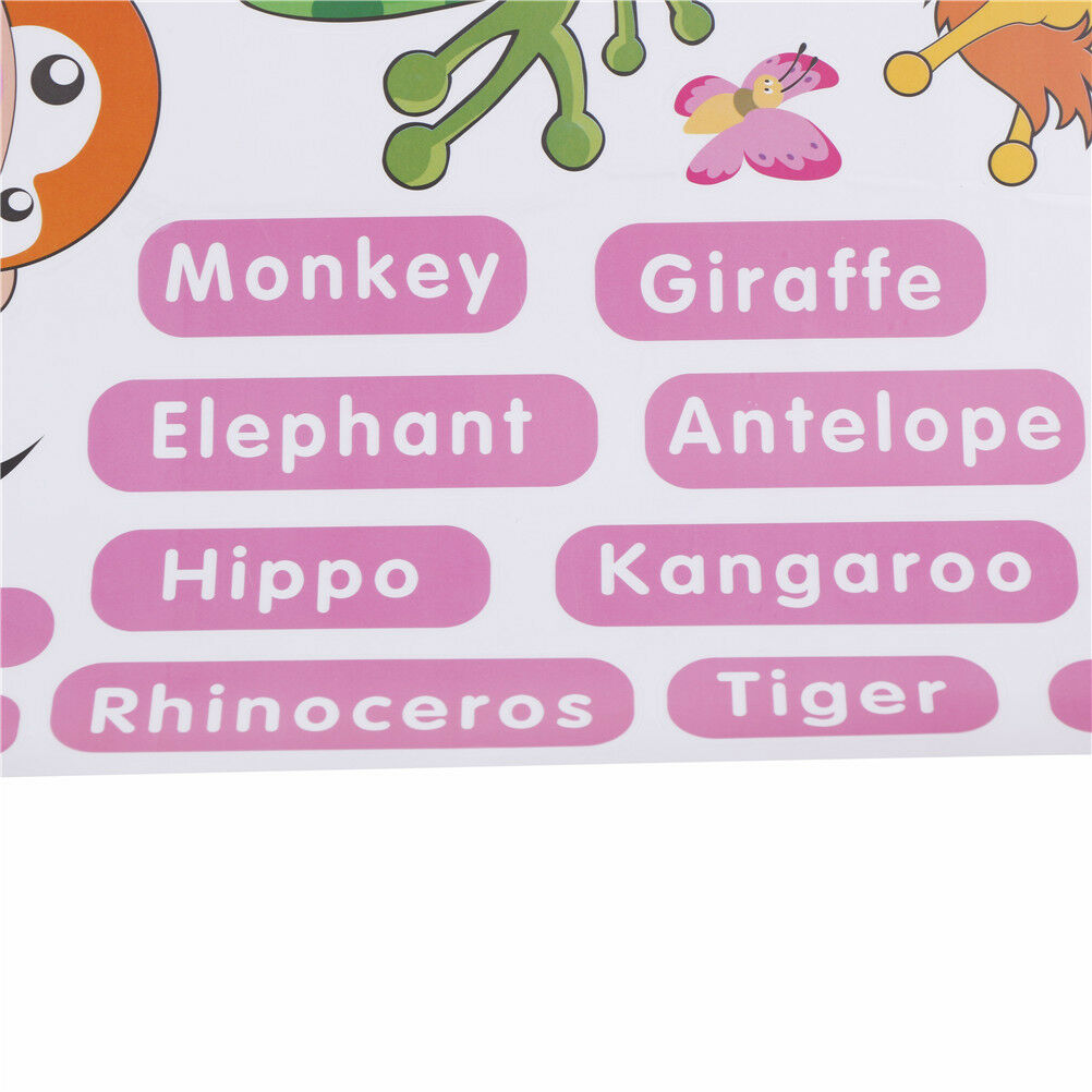 jungle animals wall stickers for kids rooms decor poster wall decals removabl SJ