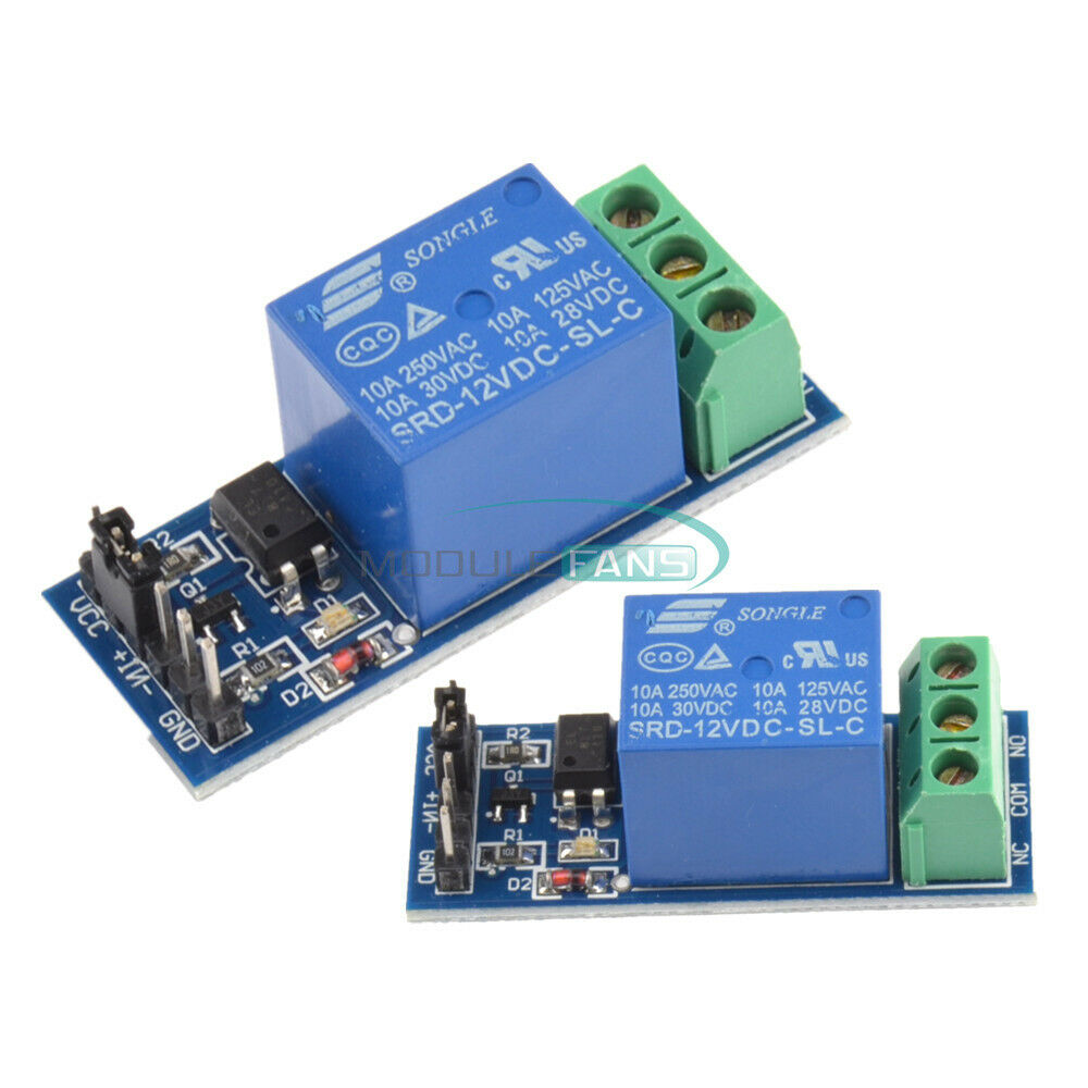 2PCS 12V one 1 Channel Relay Module With optocoupler For PIC AVR ARM Arduino
