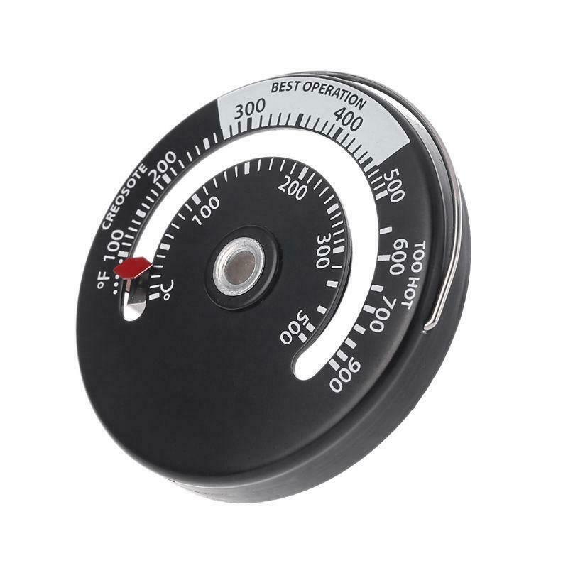 Magnetic Stove Flue Pipe Thermometer Multi Fuel Woodstove Woodburner Stove Pipe